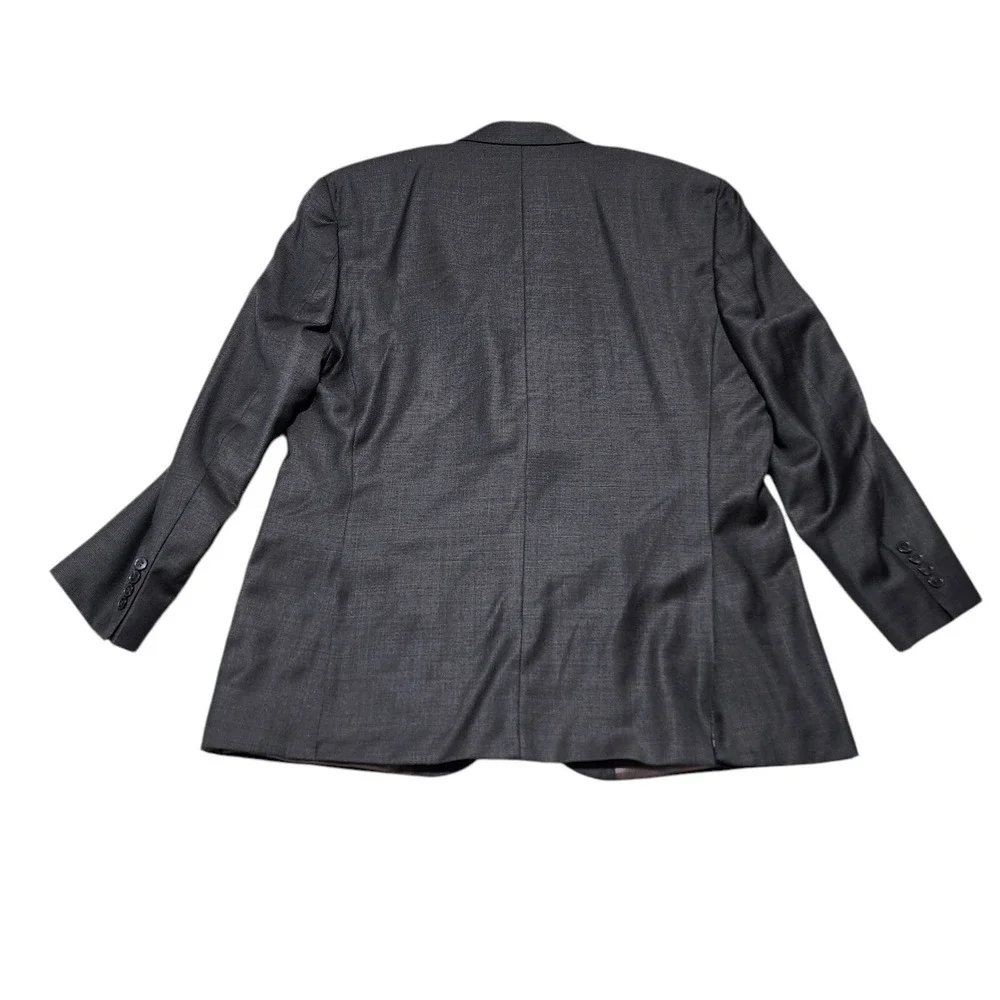 Calvin Klein Suit Jacket Men 48R Brown‎ 100% Wool Two Button Blazer